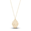 Thumbnail Image 1 of Italia D'Oro Marquise Drop Pendant Necklace 14K Yellow Gold 18"