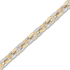 Thumbnail Image 2 of LUSSO by Italia D'Oro Men's Mariner Link Bracelet 14K Two-Tone Gold 8.25"