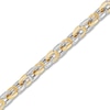 Thumbnail Image 3 of LUSSO by Italia D'Oro Men's Mariner Link Bracelet 14K Two-Tone Gold 8.25"