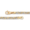 Thumbnail Image 1 of LUSSO by Italia D'Oro Men's Puzzle Chain Necklace 14K Two-Tone Gold 22"