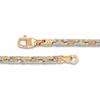 Thumbnail Image 2 of LUSSO by Italia D'Oro Men's Puzzle Chain Necklace 14K Two-Tone Gold 22"