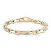 Italia D'Oro Men's Cycle Link Chain Bracelet 14K Yellow Gold 8.5"