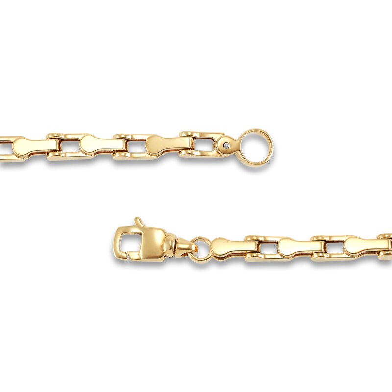 Italia D'Oro Men's Cycle Link Chain Bracelet 14K Yellow Gold 8.5"