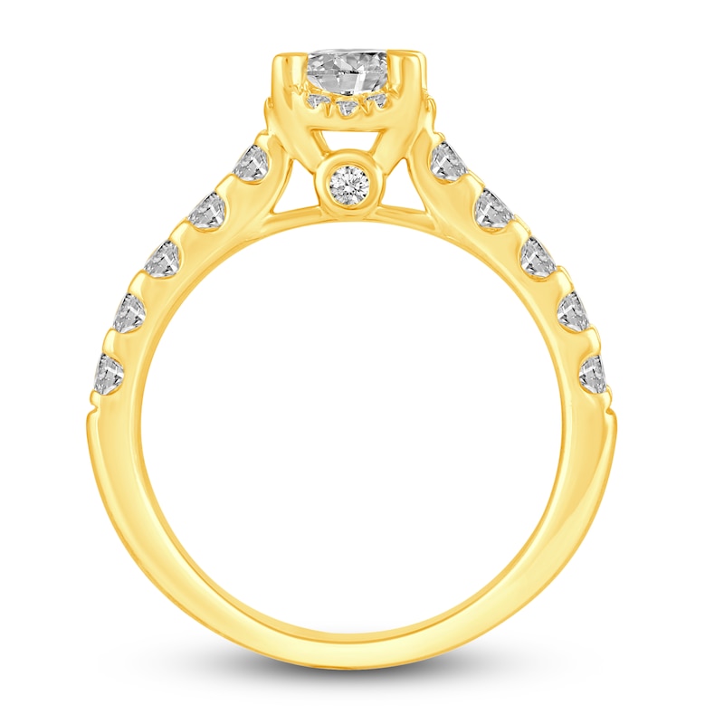 Main Image 4 of Diamond Bridal Set 2-1/8 ct tw Round 14K Yellow Gold