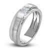 Thumbnail Image 2 of Men's Diamond Anniversary Ring 1/4 ct tw Square-cut 14K White Gold