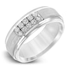 Thumbnail Image 1 of Diamond Wedding Band 1/3 ct tw Round White Tungsten