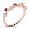 Thumbnail Image 2 of Juliette Maison Natural Aquamarine & Natural Garnet Ring 10K Rose Gold