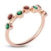 Thumbnail Image 2 of Juliette Maison Natural Emerald & Natural Garnet Ring 10K Rose Gold