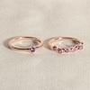 Thumbnail Image 4 of Juliette Maison Natural Emerald & Natural Garnet Ring 10K Rose Gold