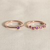 Thumbnail Image 4 of Juliette Maison Natural Pink Tourmaline & Natural Rhodolite Garnet Ring 10K Rose Gold
