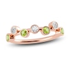 Thumbnail Image 1 of Juliette Maison Natural Peridot & Natural White Sapphire Ring 10K Rose Gold
