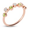 Thumbnail Image 2 of Juliette Maison Natural Peridot & Natural White Sapphire Ring 10K Rose Gold