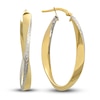 Thumbnail Image 0 of Hollow Tube Hoop Earrings 14K Yellow Gold 38mm