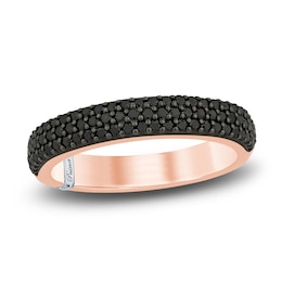 Pnina Tornai Black Diamond Ring 1/2 ct tw Round 14K Rose Gold