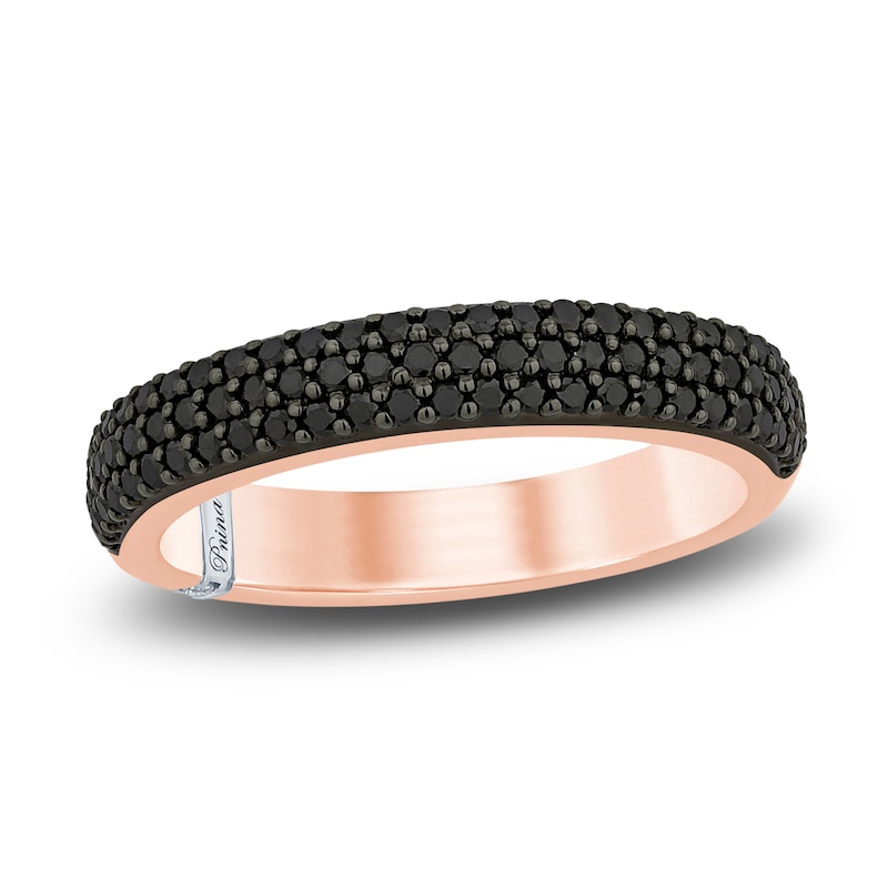 Main Image 1 of Pnina Tornai Black Diamond Ring 1/2 ct tw Round 14K Rose Gold