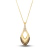 Thumbnail Image 1 of Le Vian Diamond Pendant Necklace 1/3 ct tw Round 14K Honey Gold 19"