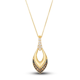 Le Vian Diamond Pendant Necklace 1/3 ct tw Round 14K Honey Gold 19"