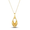 Thumbnail Image 2 of Le Vian Diamond Pendant Necklace 1/3 ct tw Round 14K Honey Gold 19"
