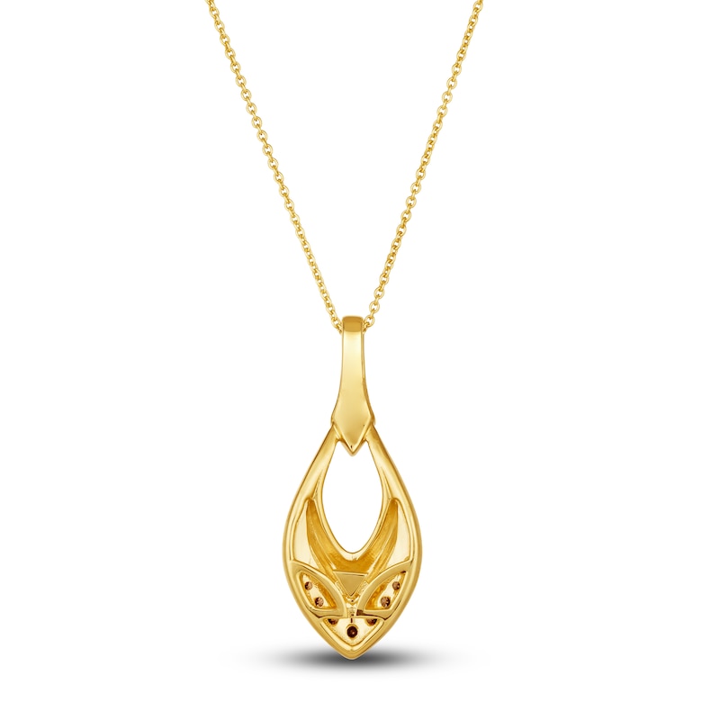Main Image 3 of Le Vian Diamond Pendant Necklace 1/3 ct tw Round 14K Honey Gold 19"