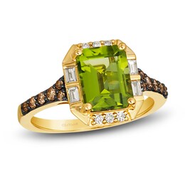 Le Vian Natural Peridot Ring 3/8 ct tw Round 14K Honey Gold