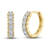 Thumbnail Image 1 of Shy Creation Diamond Huggie Earrings 1/5 ct tw Round 14K Yellow Gold SC55022791