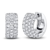 Thumbnail Image 1 of Shy Creation Diamond Pave Earrings 1 ct tw Round 14K White Gold SC55010789