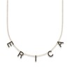 Thumbnail Image 1 of Juliette Maison Black Diamond Station Name Necklace 1-3/8 ct tw Round 10K Yellow Gold