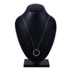 Thumbnail Image 3 of Diamond Circle Pendant Necklace 2 ct tw Round 14K Yellow Gold 18"
