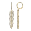 Thumbnail Image 1 of Shy Creation Diamond Feather Earrings 1/2 ct tw Round 14K Yellow Gold SC55004558V2