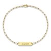 Thumbnail Image 1 of Engravable Bar Bracelet 14K Yellow Gold 7.5"