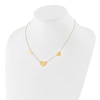 Thumbnail Image 3 of Engravable Multi-Heart Necklace 14K Yellow Gold 16&quot; to 18&quot; Adjustable