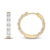 Thumbnail Image 0 of Emerald-Cut Lab-Created Diamond Hoop Earrings 3 ct tw 14K Yellow Gold