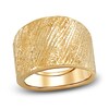 Thumbnail Image 0 of Italia D'Oro Groove Speckle Ring 14K Yellow Gold 15.0mm