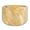 Thumbnail Image 2 of Italia D'Oro Groove Speckle Ring 14K Yellow Gold 15.0mm