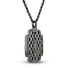 Thumbnail Image 3 of 1933 by Esquire Men's Natural Black Spinel Cross Pendant Necklace Black Ruthenium-Plated Sterling Silver 22"