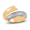 Thumbnail Image 1 of Italia D'Oro Diamond-Cut Bypass Ring 14K Yellow Gold