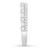 Thumbnail Image 2 of Diamond Anniversary Band 3/8 ct tw Baguette/Round 14K White Gold