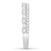 Thumbnail Image 3 of Diamond Anniversary Band 3/8 ct tw Baguette/Round 14K White Gold