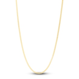 Semi-Solid Gourmette Chain Necklace 14K Yellow Gold 22" 2.8mm