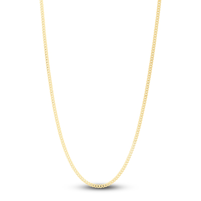 Main Image 1 of Semi-Solid Gourmette Chain Necklace 14K Yellow Gold 22" 2.8mm