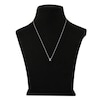 Thumbnail Image 3 of Diamond Letter K Necklace 1/20 ct tw Round 14K White Gold 18"
