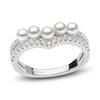 Thumbnail Image 0 of Yoko London Akoya Cultured Pearl Ring 1/5 ct tw Diamonds 18K White Gold