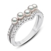 Thumbnail Image 1 of Yoko London Akoya Cultured Pearl Ring 1/5 ct tw Diamonds 18K White Gold