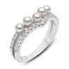 Thumbnail Image 2 of Yoko London Akoya Cultured Pearl Ring 1/5 ct tw Diamonds 18K White Gold
