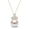Thumbnail Image 1 of Yoko London Freshwater Cultured Pearl Necklace 1/15 ct tw Diamonds 18K Yellow Gold 18"