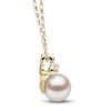 Thumbnail Image 2 of Yoko London Freshwater Cultured Pearl Necklace 1/15 ct tw Diamonds 18K Yellow Gold 18"