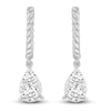 Thumbnail Image 3 of Diamond Huggie/Dangle Earrings 1 ct tw 14K White Gold