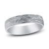 Thumbnail Image 1 of Men's Scroll Wedding Band 14K White Gold 7mm