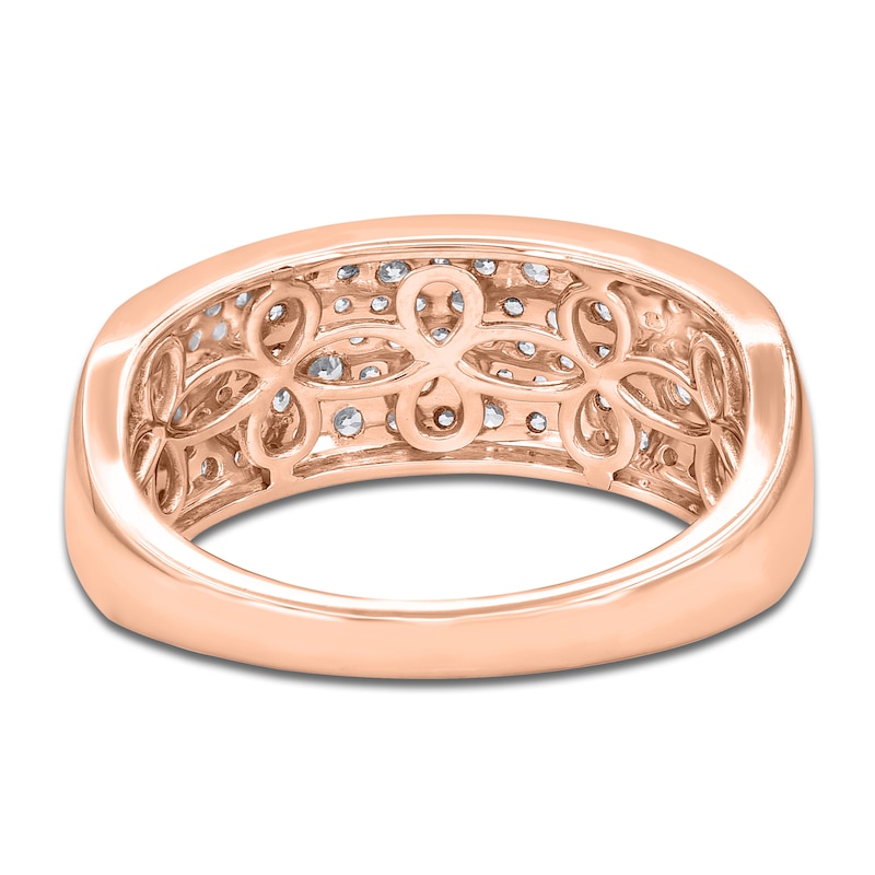 Main Image 3 of Multi-Row Diamond Anniversary Ring 3/4 ct tw 14K Rose Gold