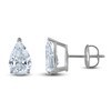 Thumbnail Image 1 of Pear-Shaped Lab-Grown Diamond Solitaire Stud Earrings 4 ct tw 14K White Gold (F/SI2)